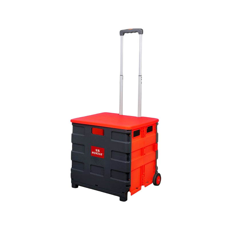 pack & roll cart folding shopping cart Foldable Rolling Pull Cart plastic trolley Collapsible Rolling Crate Foldable Rolling Cart  with wheels foldable box trolley 